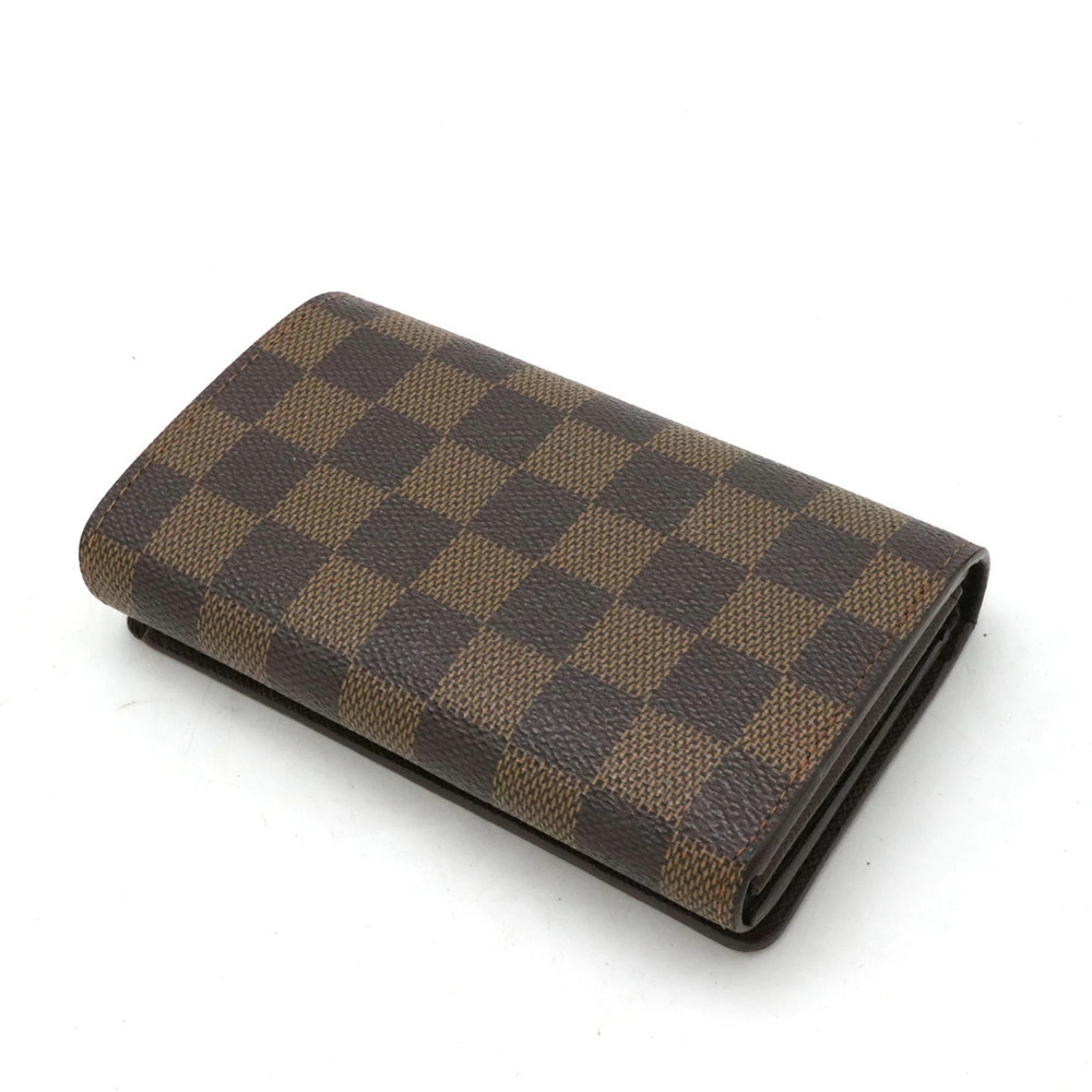 Louis Vuitton Zipper Tresor Wallet Monnaie Bi Damier Billet fold Porte Brown